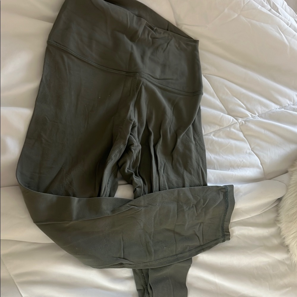 Lululemon Athletica Dark Olive Leggings Align
